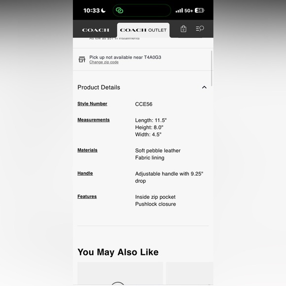 Coach Etta shoulder Bag - Picture 11 of 11